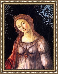 Sandro Botticelli Framed Prints - Allegory of Spring [detail] by Sandro Botticelli